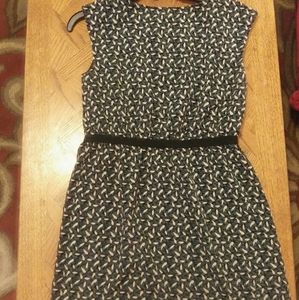 LOFT sleeveless crew neck dress